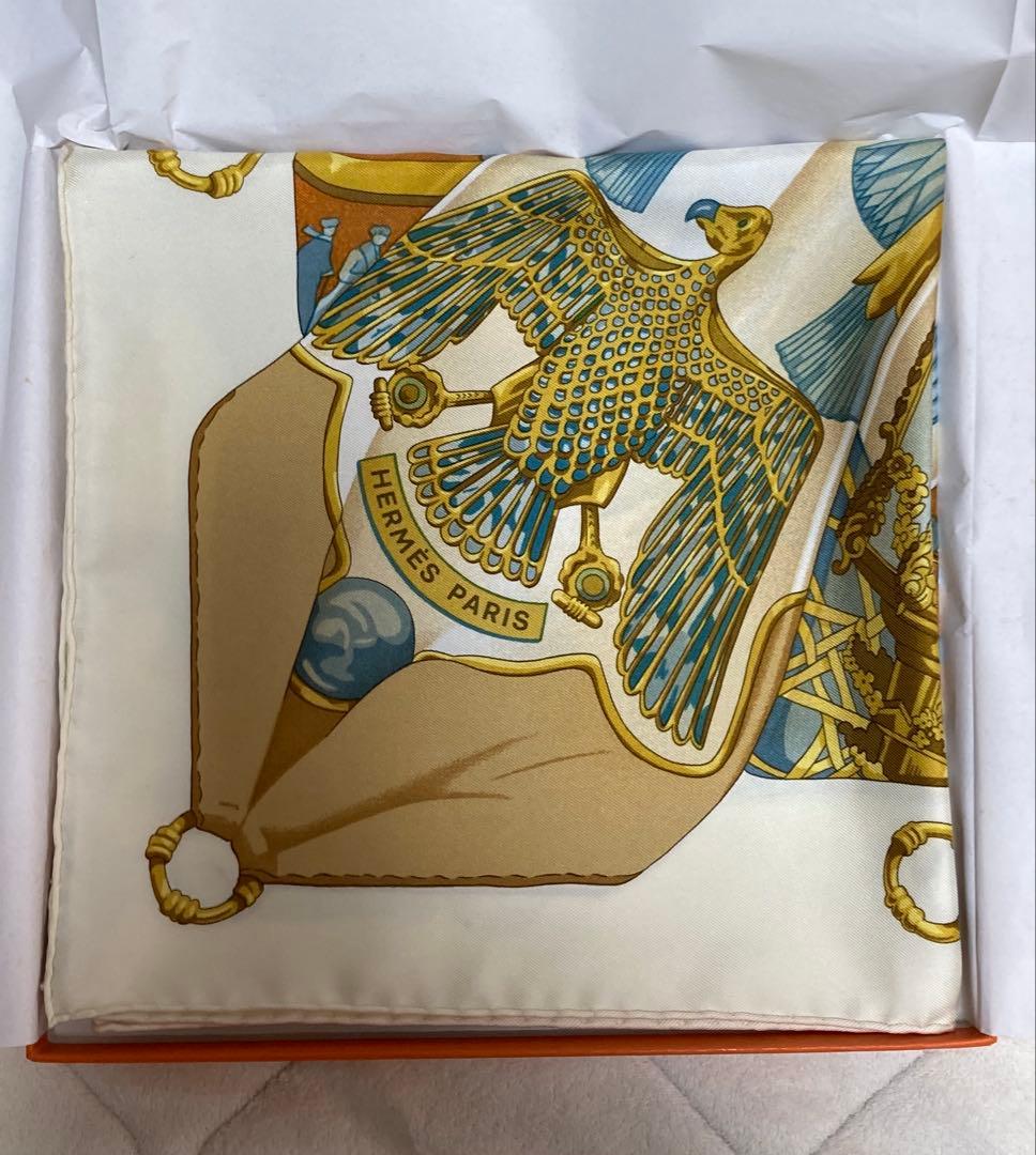 【新品/未使用】エルメス　HERMES /最高級品/ 総柄シルクスカーフ