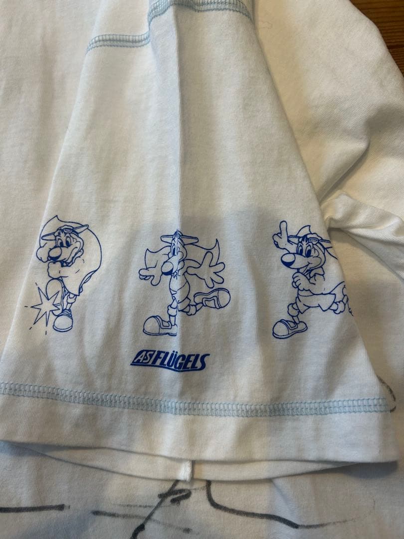 希少貴重1994年頃横浜フリューゲルスサイン入りTシャツ
