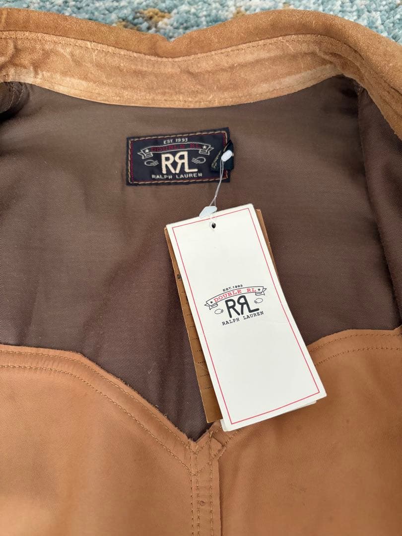 【最終価格!!!】未使用 RRL Suede Western Shirt