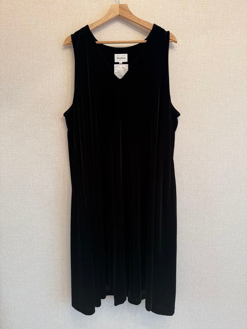 【セット販売】foufouベロアワンピース、ドレスシャツ