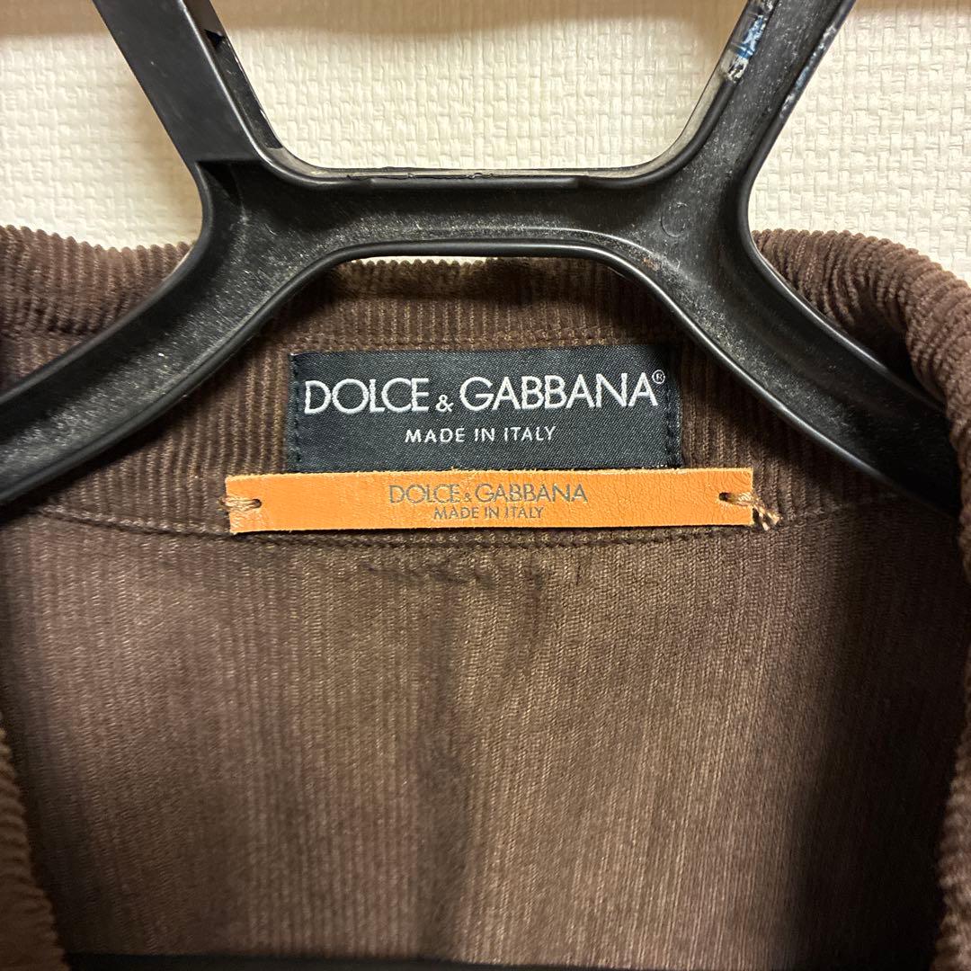 DOLCE & GABBANA ブラウンコーデュロイジャケット　48