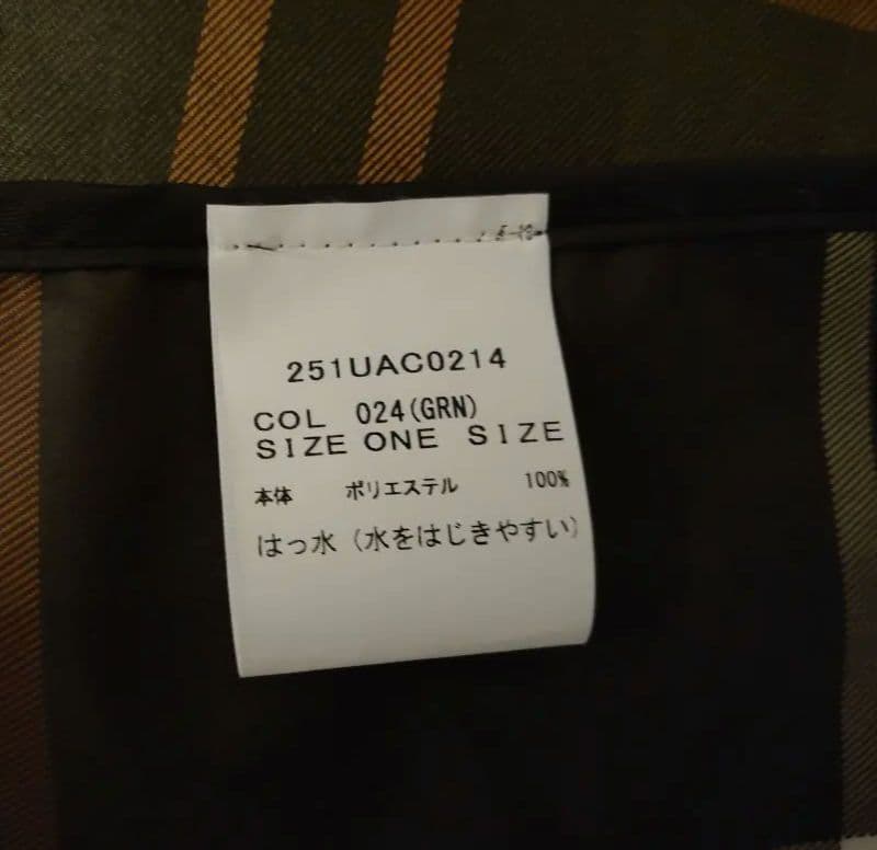 Barbour チェック柄 レインポンチョ　フリーサイズ　フード一体