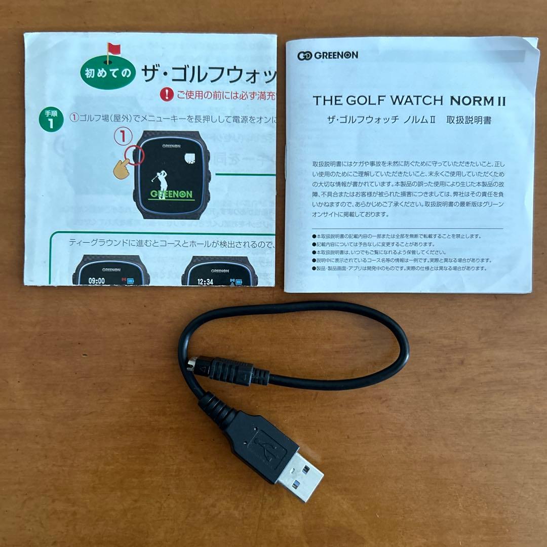美品 GREENON GOLF WATCH NORM II GPSナビ