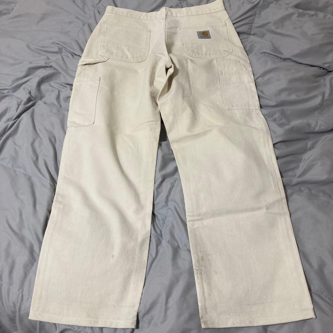Carhartt ホワイト ワークパンツ
