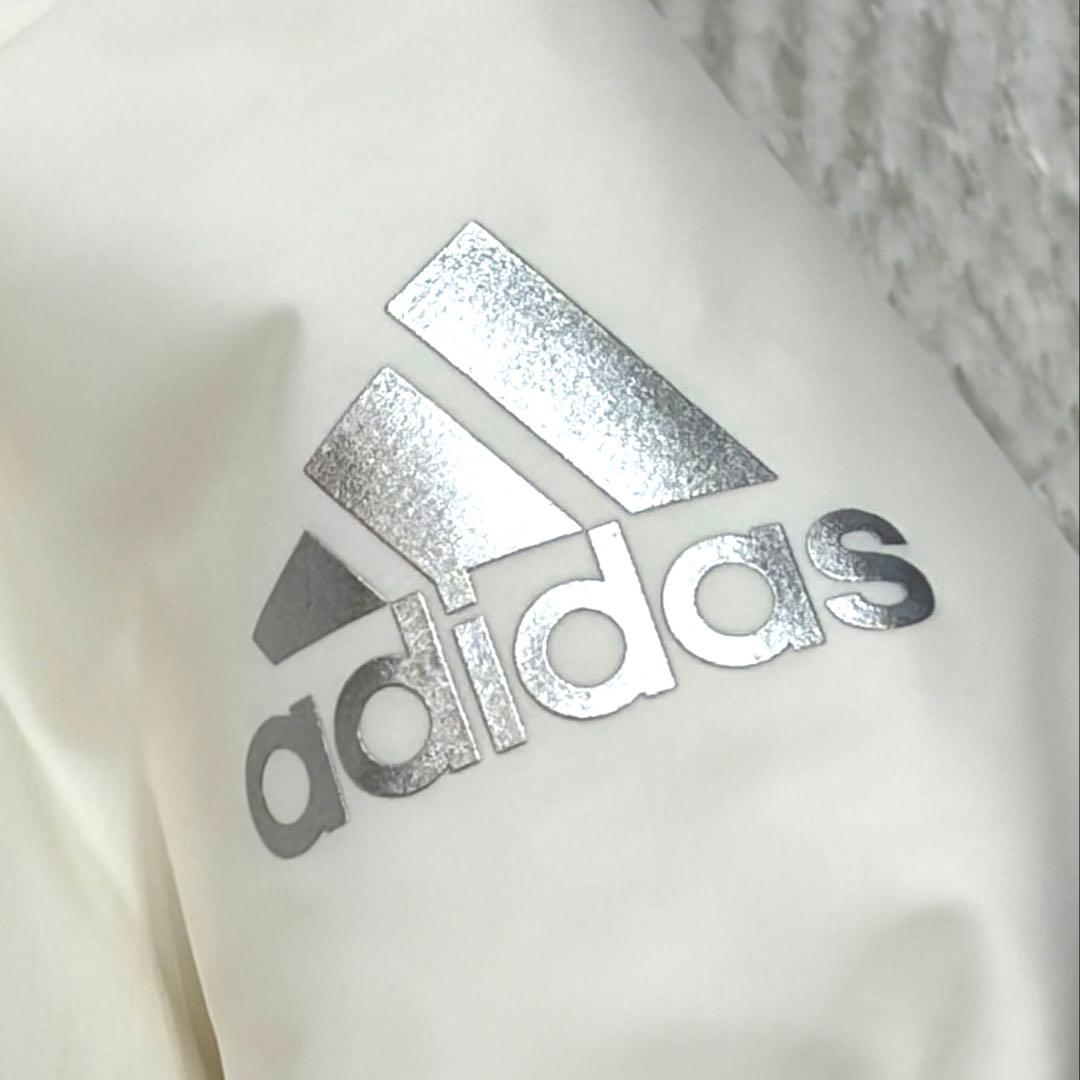 アディダス adidas ホワイト キルティングダウンジャケット XL ゴルフ