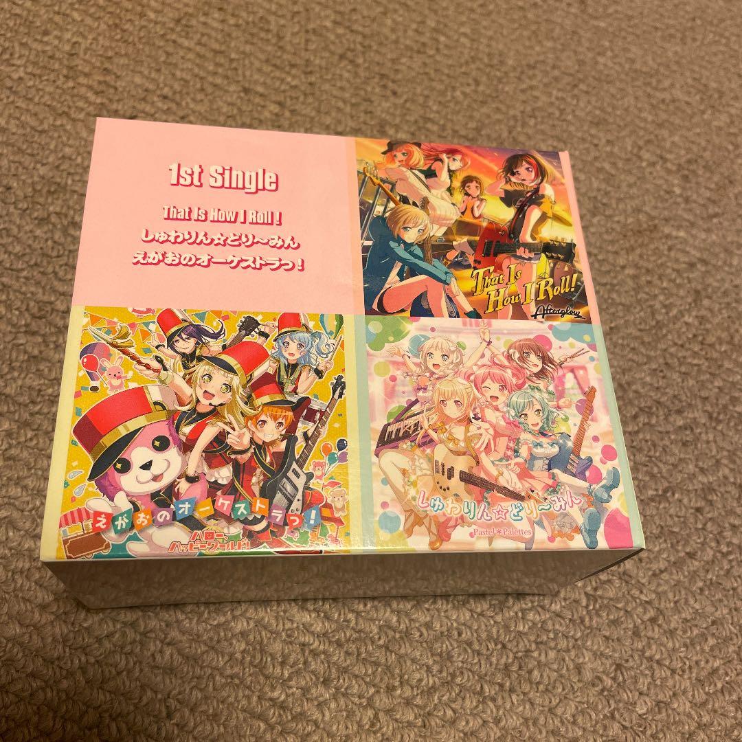 バンドリCDセット+数量限定アクリルスタンド、CD収納BOX