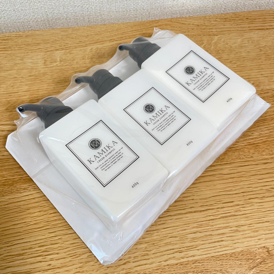 新品未開封 KAMIKA カミカ クリームシャンプー 400g 3本セット