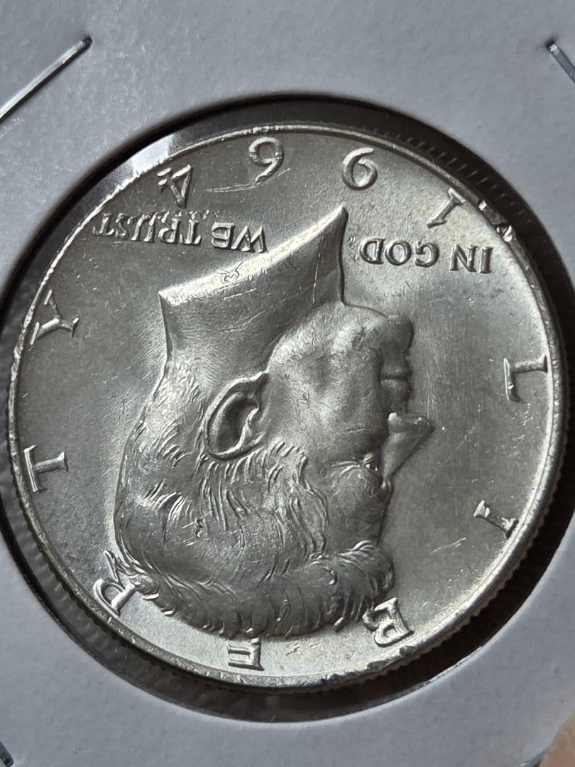 アメリカ合衆国　ケネディ大統領　ハーフダラー銀貨　1964