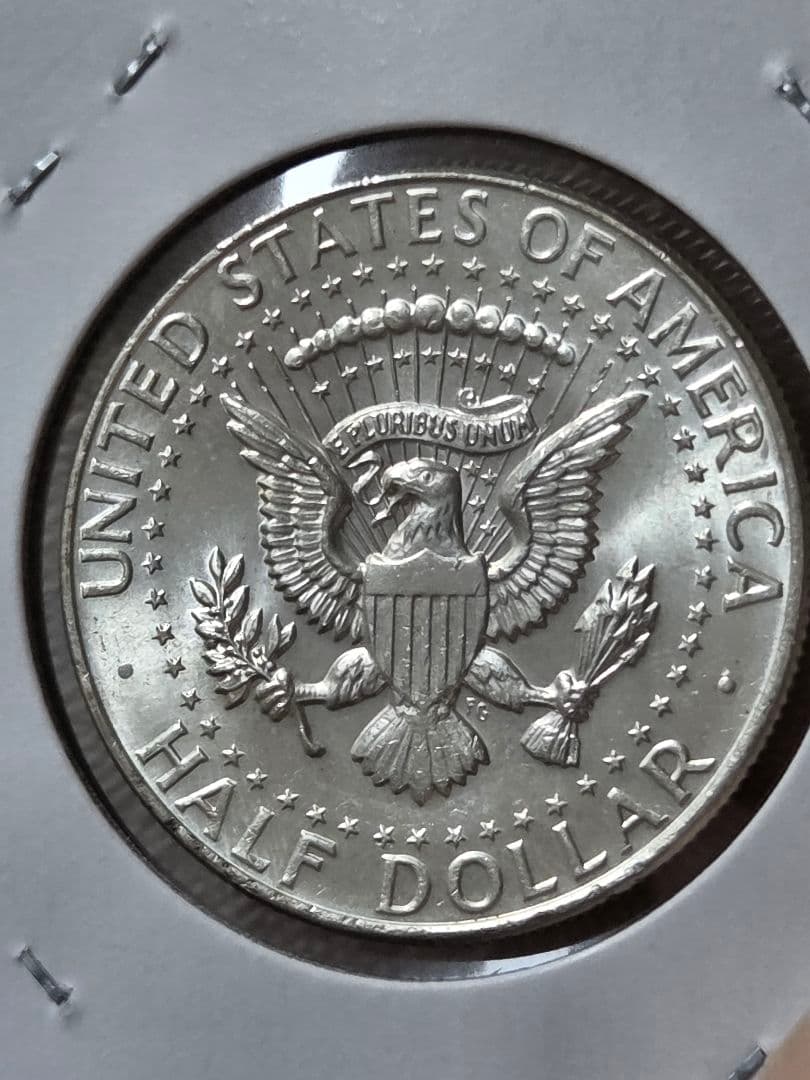 アメリカ合衆国　ケネディ大統領　ハーフダラー銀貨　1964