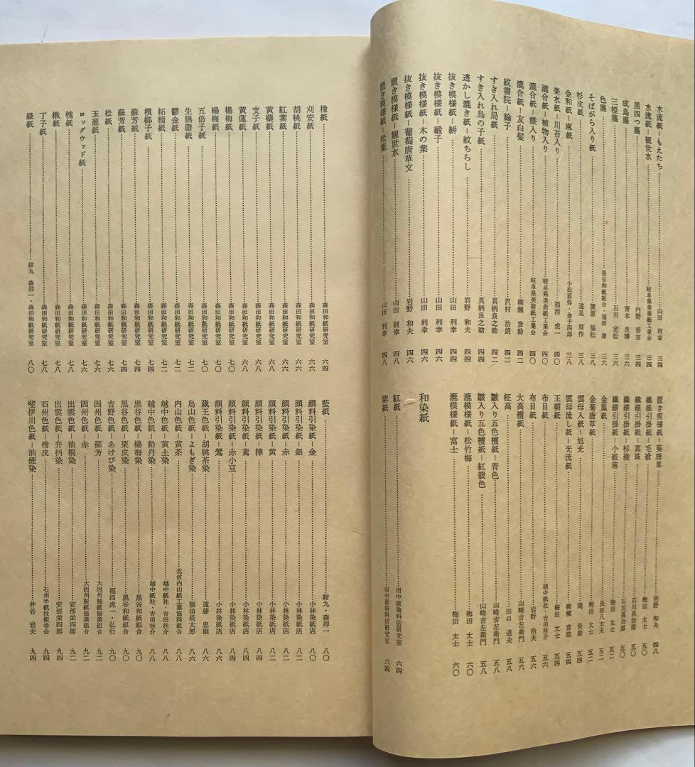 『手漉和紙』毎日新聞版　S50年　生漉紙他450点　日本の手漉和紙の集大成　民藝
