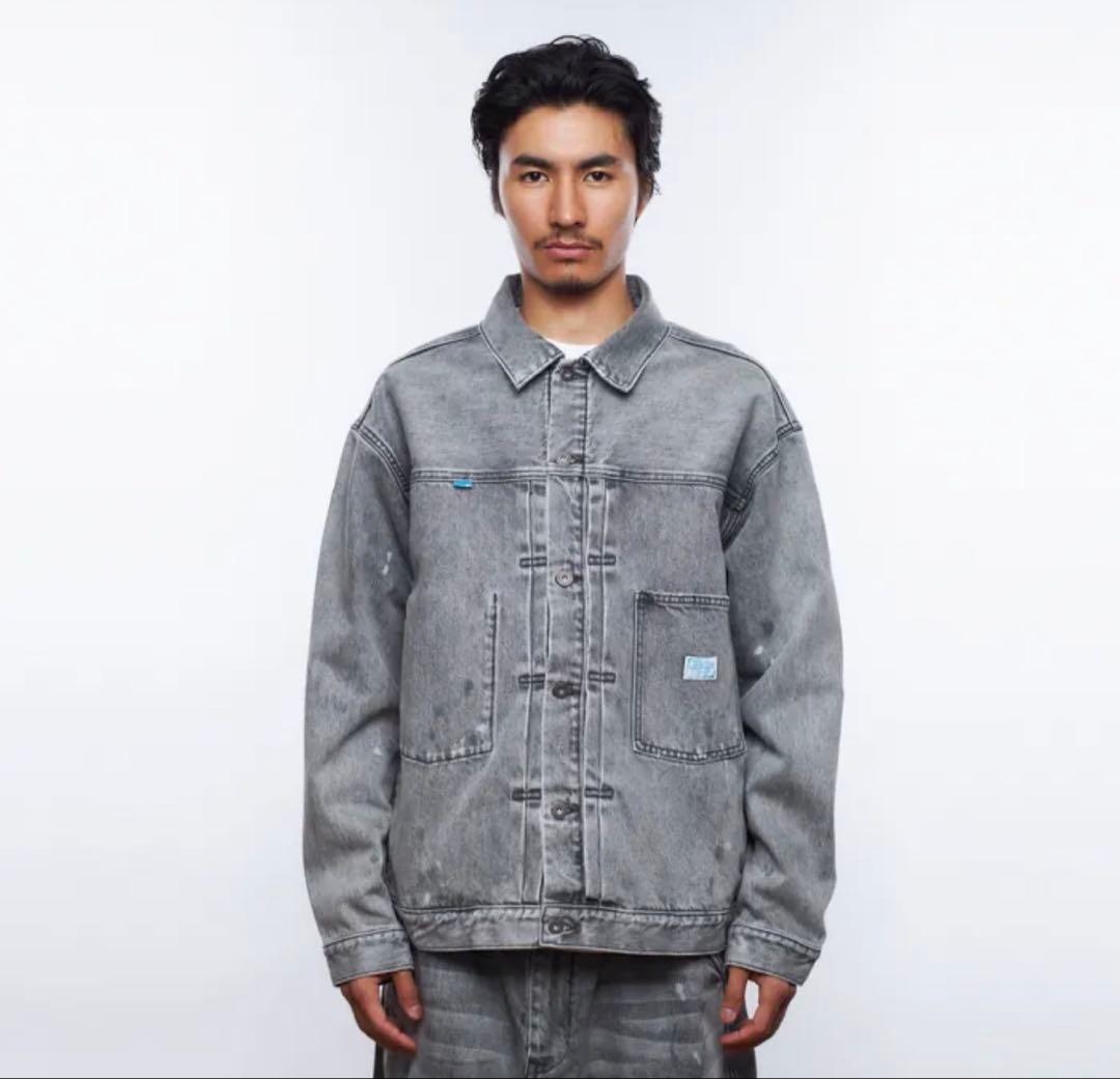 ジャケット・アウター LIBERAIDERS 23FW BLEACHED DENIM JACKET L