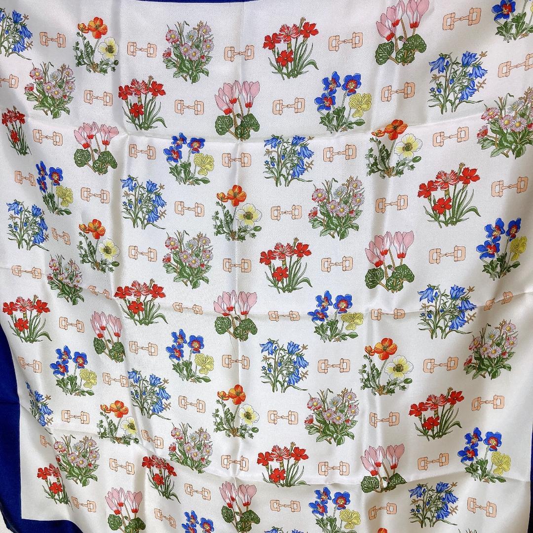 未使用 GUCCI オールドグッチ スカーフ 花柄 2枚セット