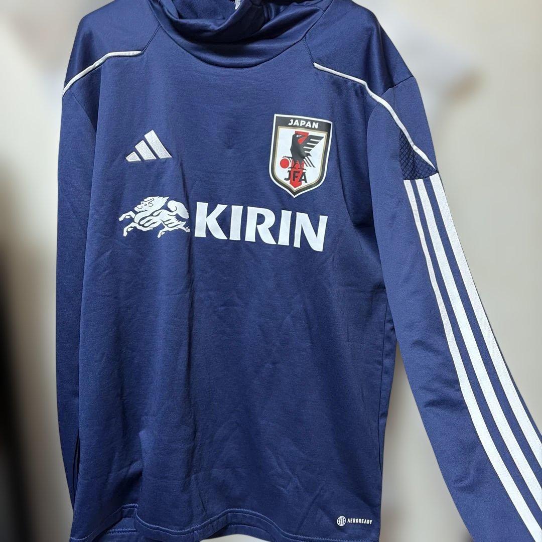 adidas 日本代表 サッカーウェア ネイビー　Ｌサイズ　非売品　スポンサー