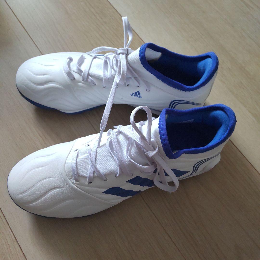 adidas アディダス フットサルシューズ ホワイトブルー 24cm
