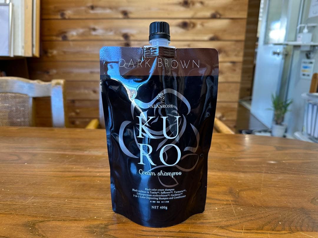 バランローズ KUROクリームシャンプー 400g （2個セット）ダークブラウン
