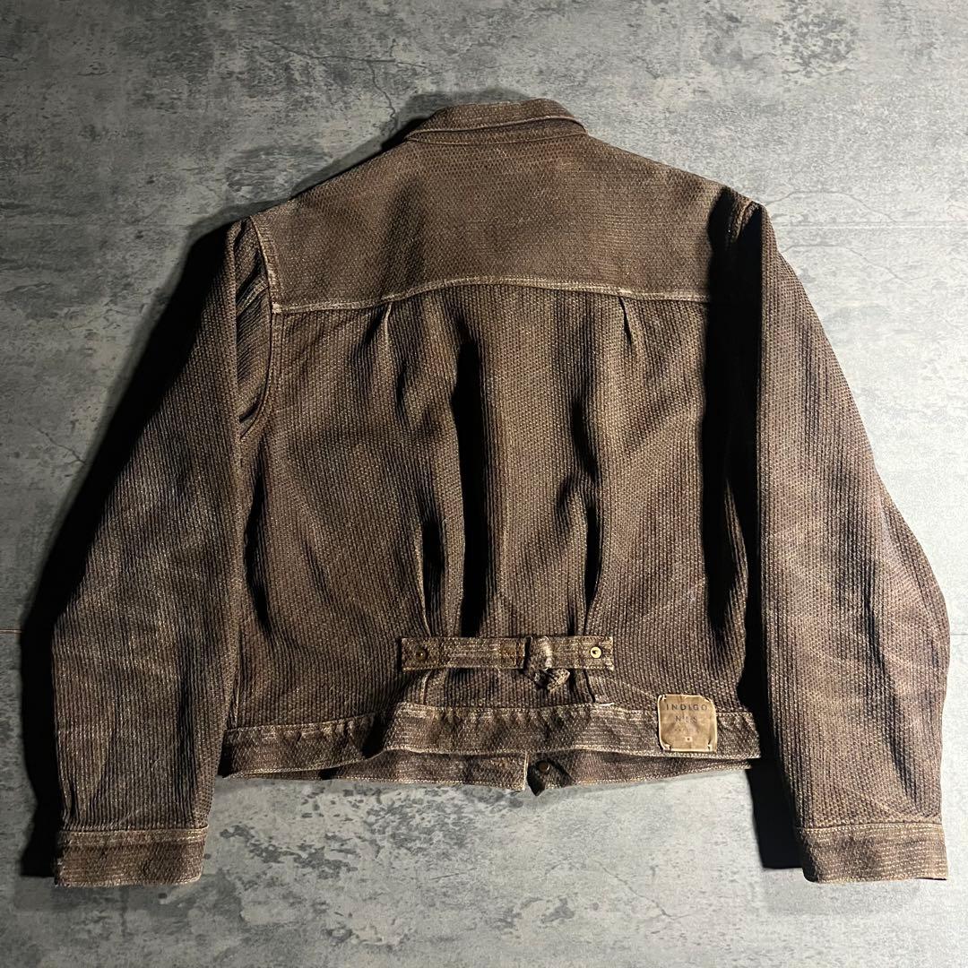 KAPITAL センチュリーデニム 襤褸 柿渋染め セットアップデニムジャケット