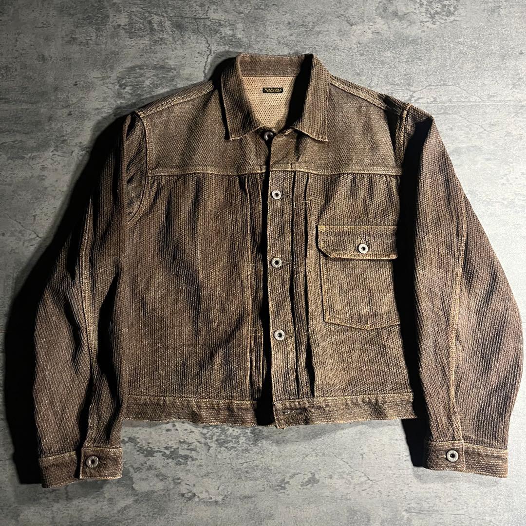KAPITAL センチュリーデニム 襤褸 柿渋染め セットアップデニムジャケット