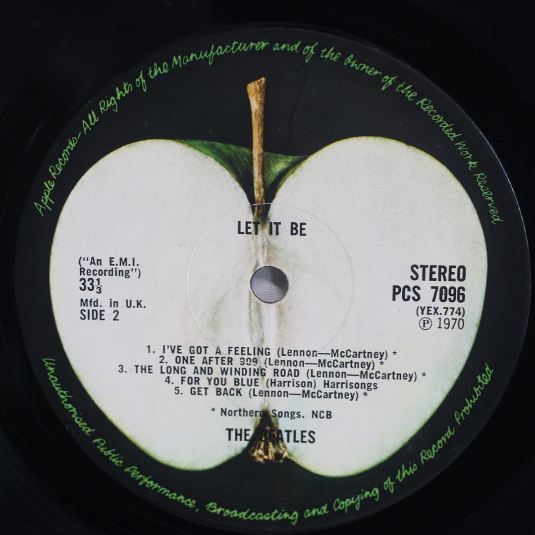 英LP The Beatles Let It Be UKオリジナル盤Stereo