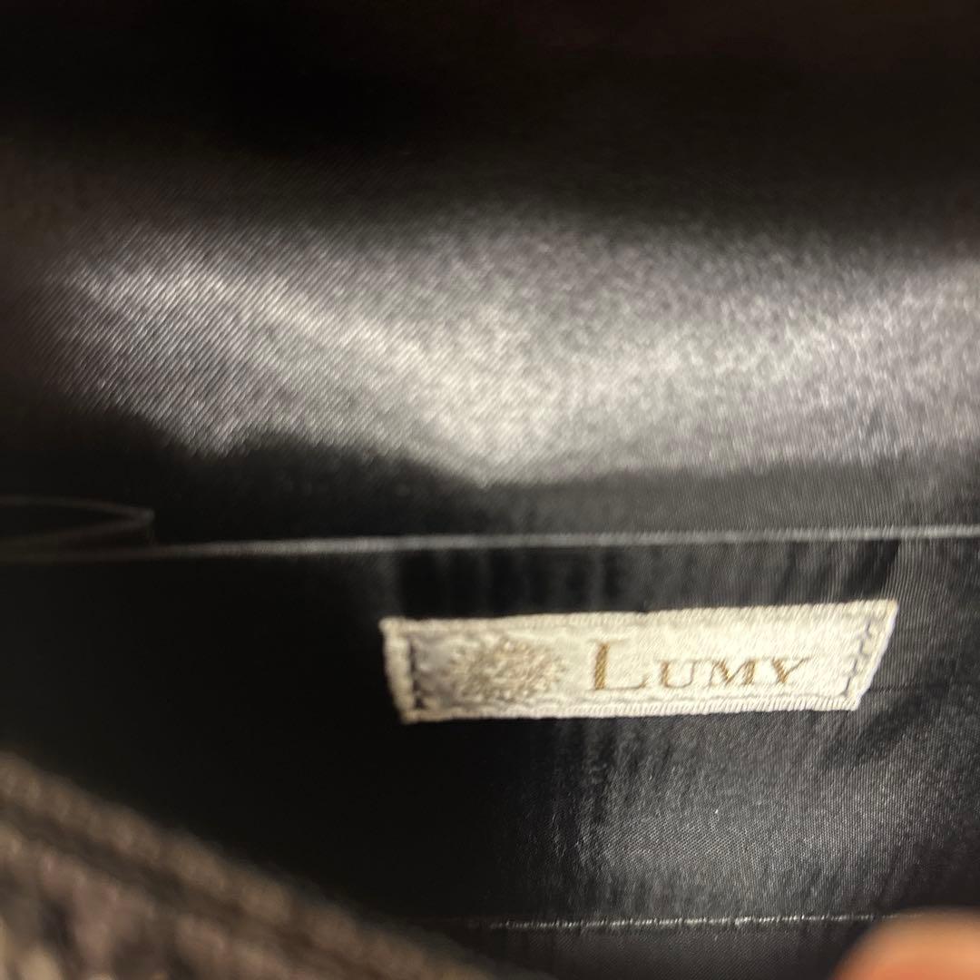皇室御用達 美品 LUMY ルミーはしもと パーティバッグ　ビーズバッグ