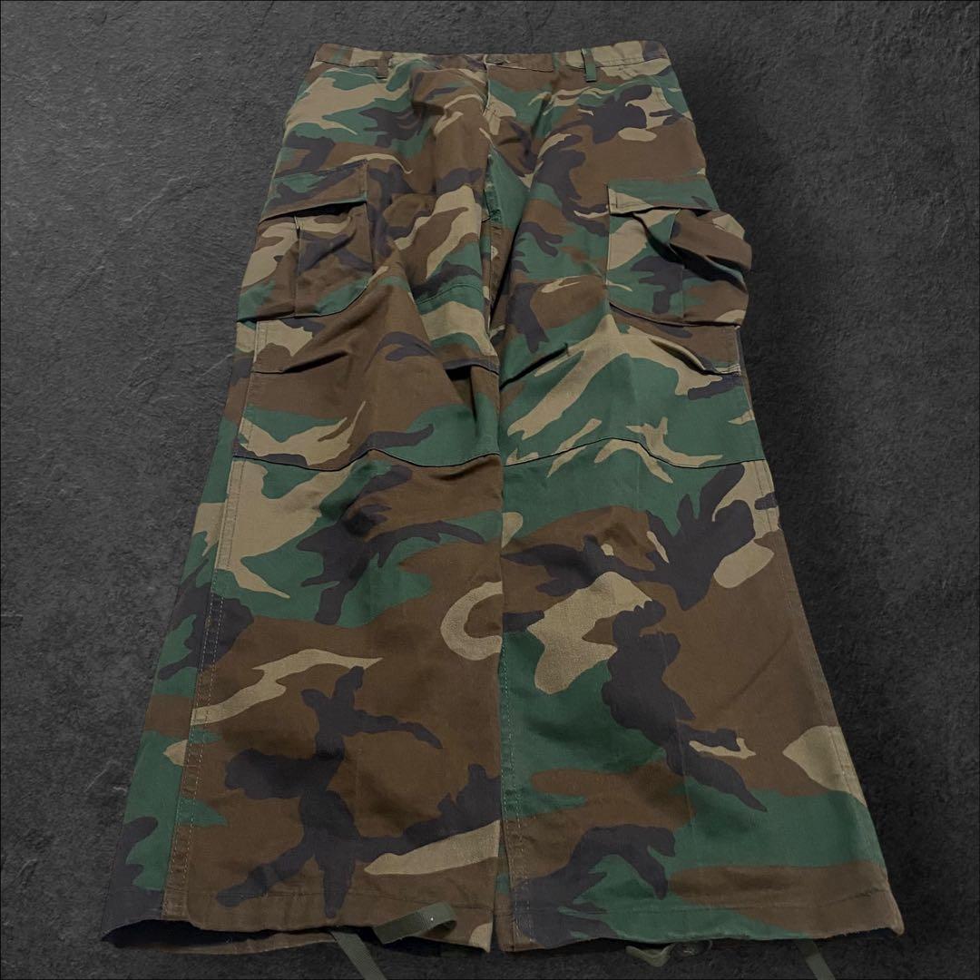 00s archive 極太 迷彩 buggy pants y2k teck M
