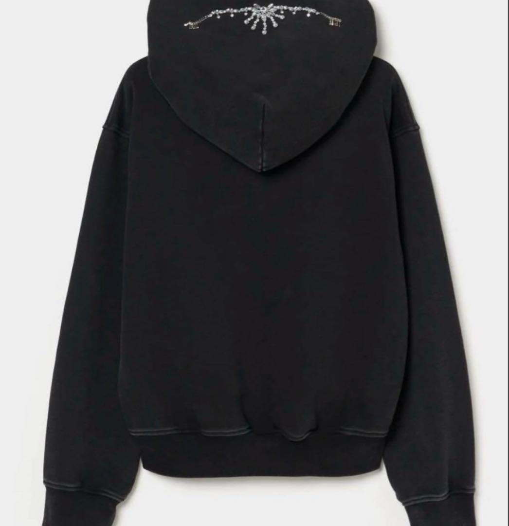 タナカダイスケ　bijou tiara hoodie Black