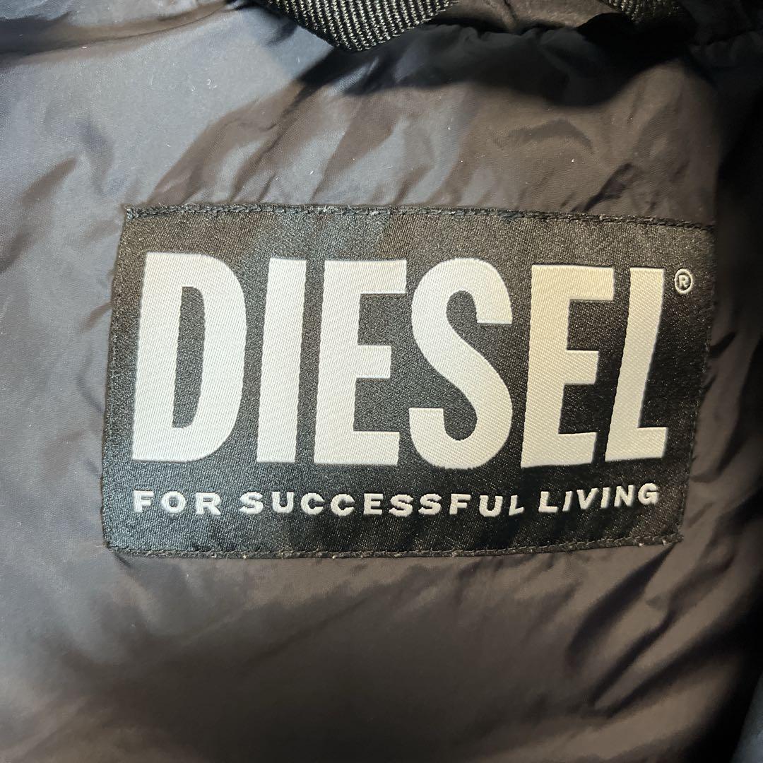 【人気モデル】DIESEL ディーゼル Dロゴ 中綿ダウンベスト y2kブラック