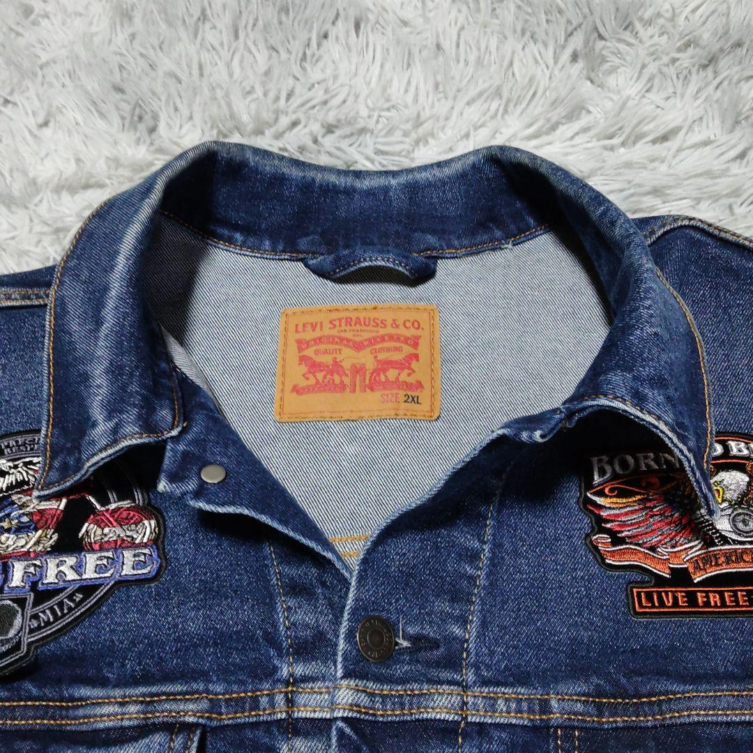 LEVI’S　Gジャン デニムジャケットワッペン　メンズ　SIZE 2XL