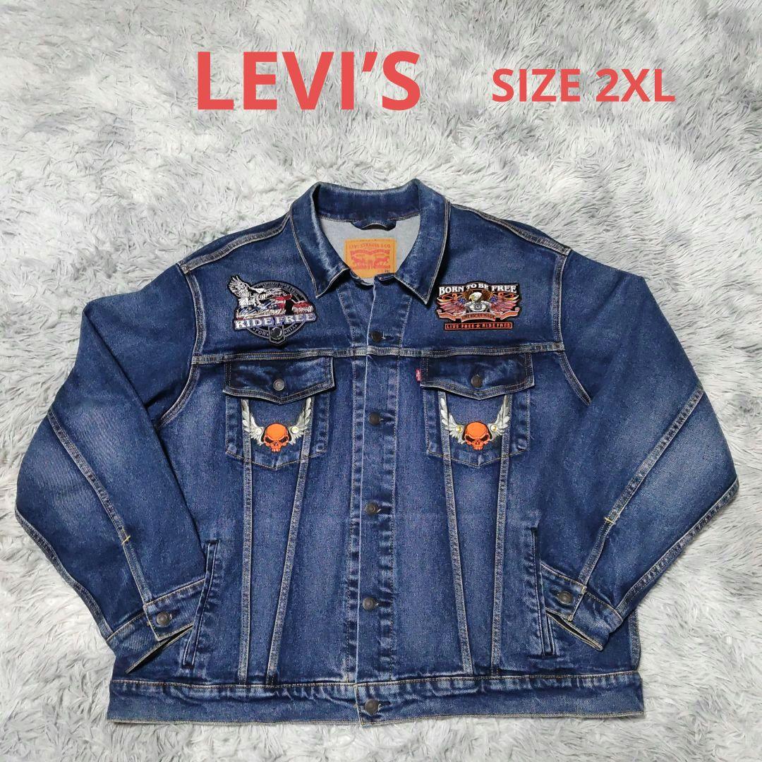 LEVI’S　Gジャン デニムジャケットワッペン　メンズ　SIZE 2XL