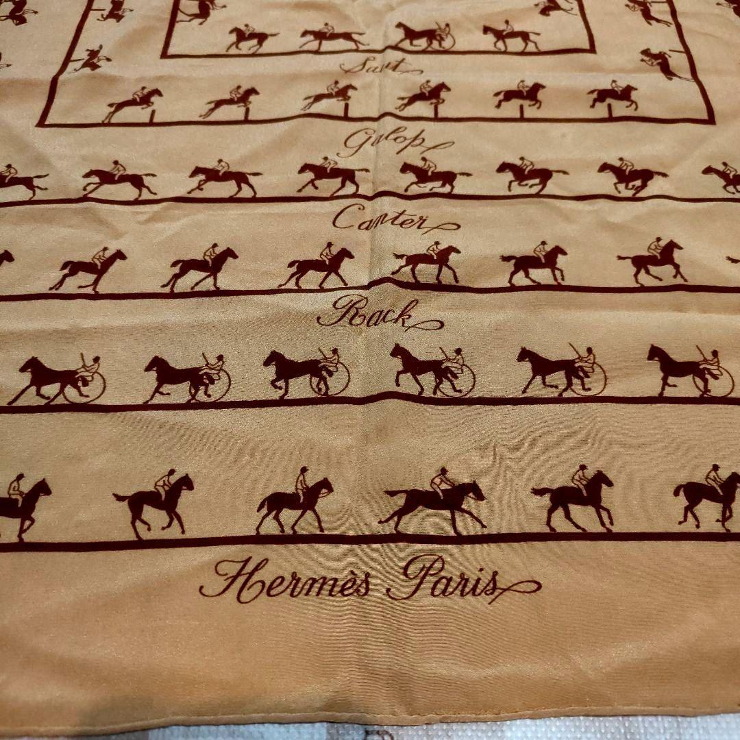 HERMES/エルメス カレ 馬術 シルク スカーフ 83cm角