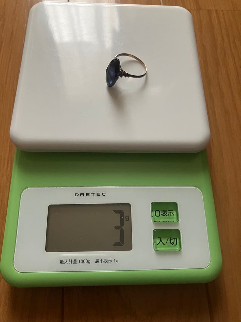 k18 サファイア　リング