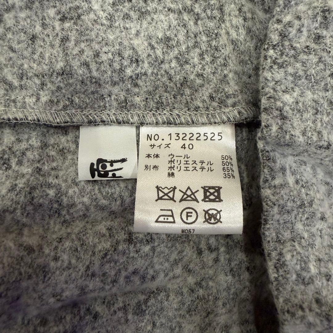 【美品】 慈雨　JIU ベスト　ジレ　グレー　40サイズ