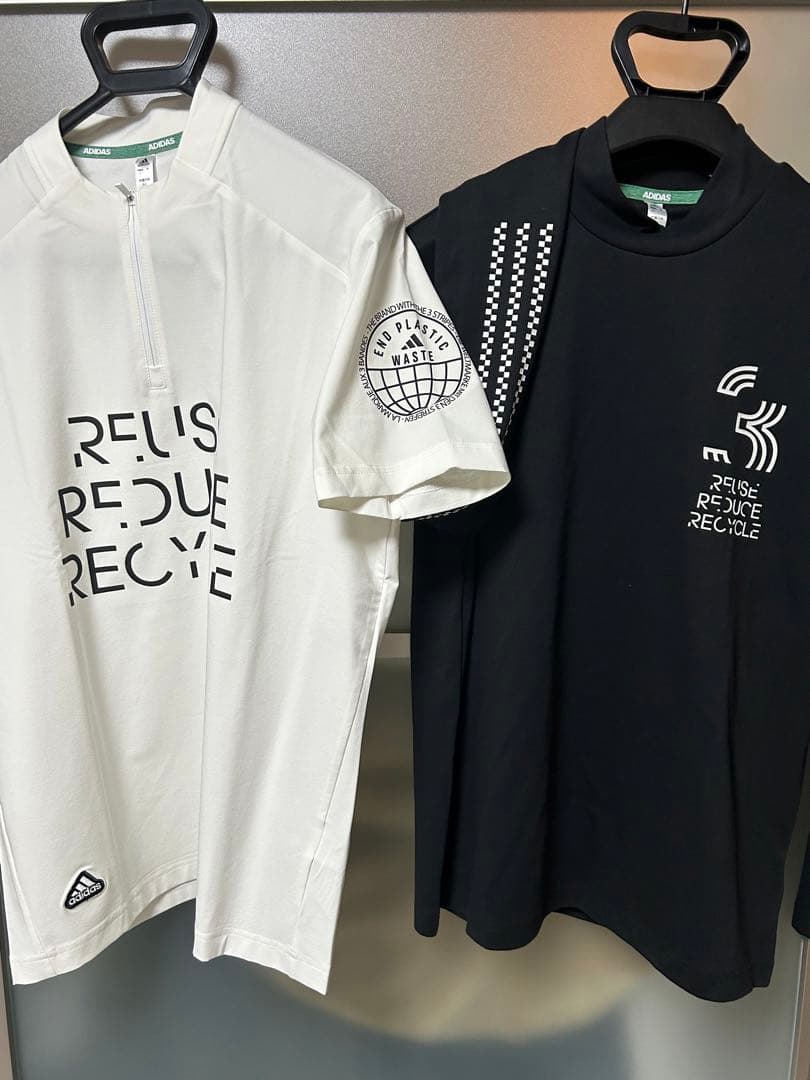 adidas REUSE REDUCE RECYCLE シャツ 2点セット