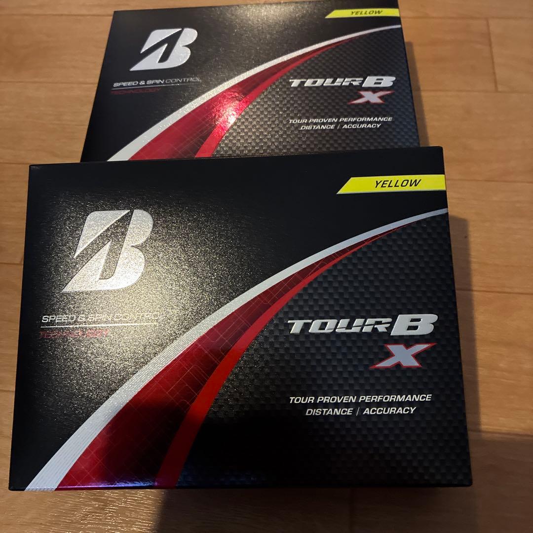 【新品未使用：最新】ブリヂストン　ツアーB X 2ダース　イエロー