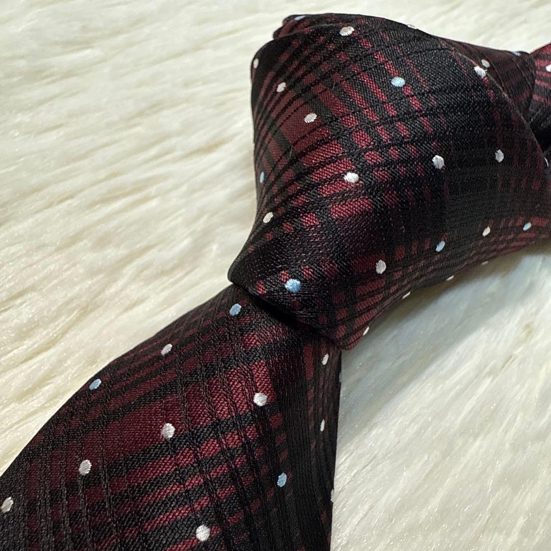 【未使用品】Paul Smith ネクタイ　高級シルク　ドット