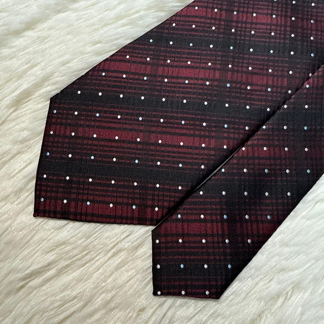 【未使用品】Paul Smith ネクタイ　高級シルク　ドット
