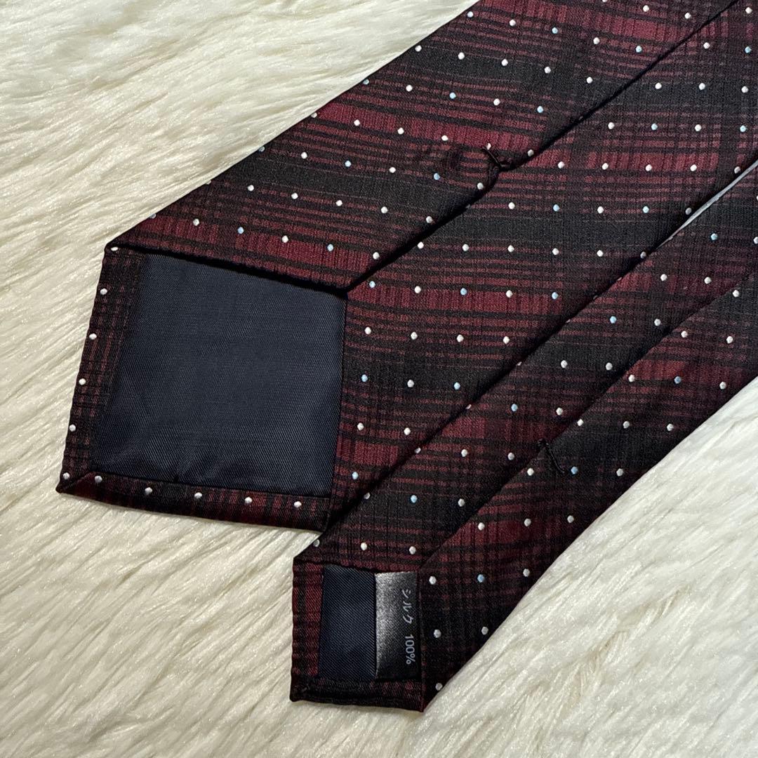 【未使用品】Paul Smith ネクタイ　高級シルク　ドット