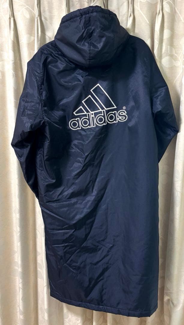 adidas ベンチコート M ネイビー