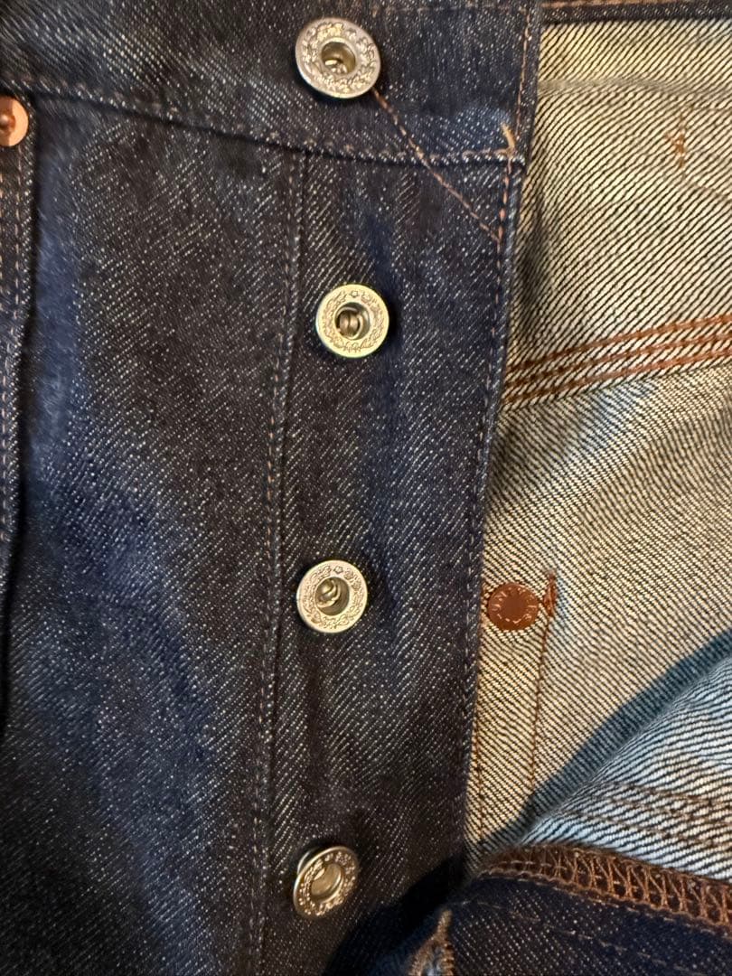 SUGARHILL×UNUSED DOUBLE KNEE DENIM PANTS