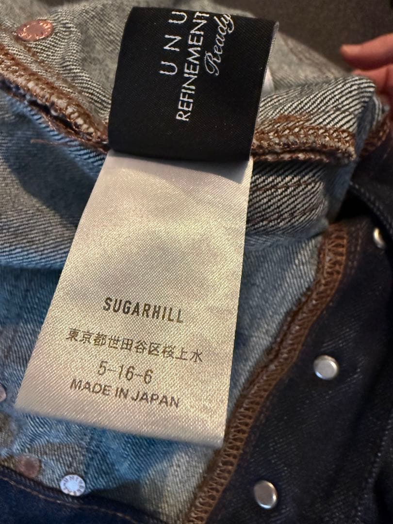 SUGARHILL×UNUSED DOUBLE KNEE DENIM PANTS
