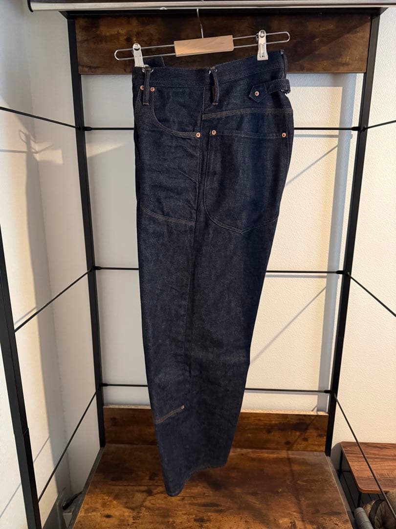 SUGARHILL×UNUSED DOUBLE KNEE DENIM PANTS