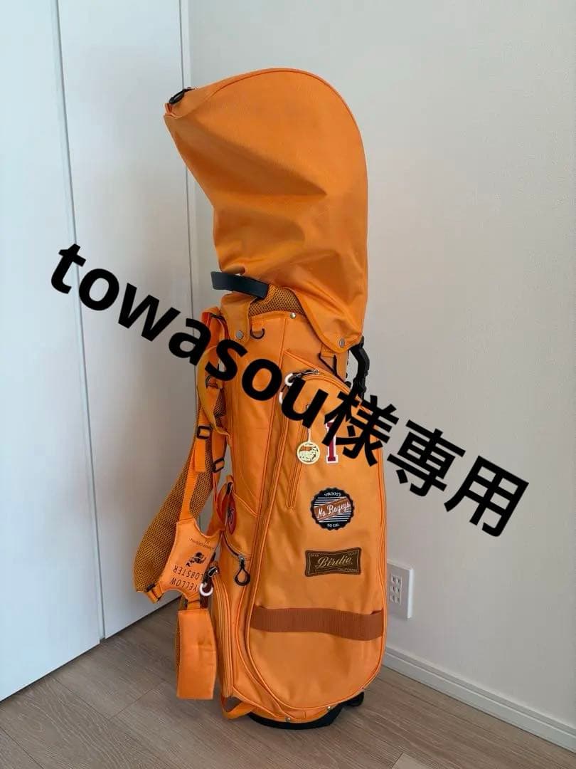 イエローロブスターキャディバッグ オレンジ