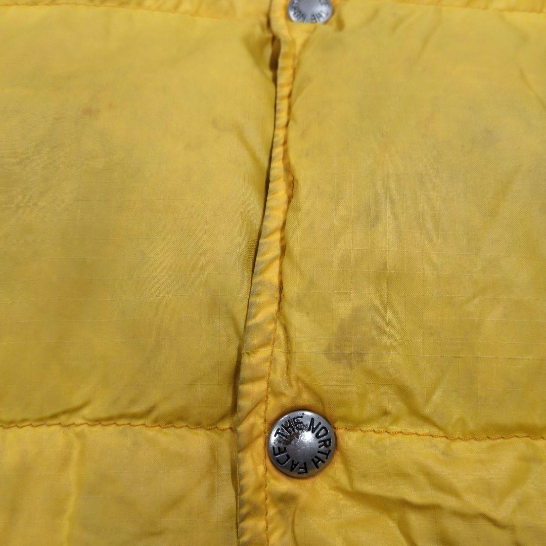 THE NORTH FACE 茶タグイエロー ダウンベスト Lサイズ