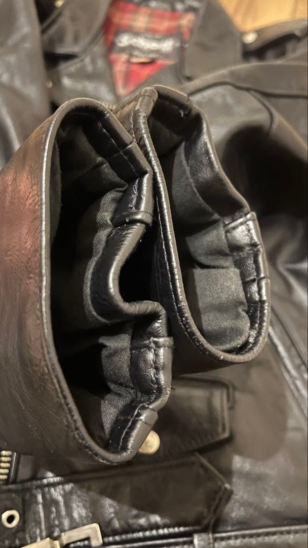schott 626 レザーダブルライダースジャケット S ショット 618
