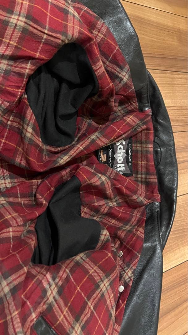 schott 626 レザーダブルライダースジャケット S ショット 618