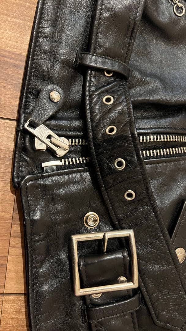 schott 626 レザーダブルライダースジャケット S ショット 618
