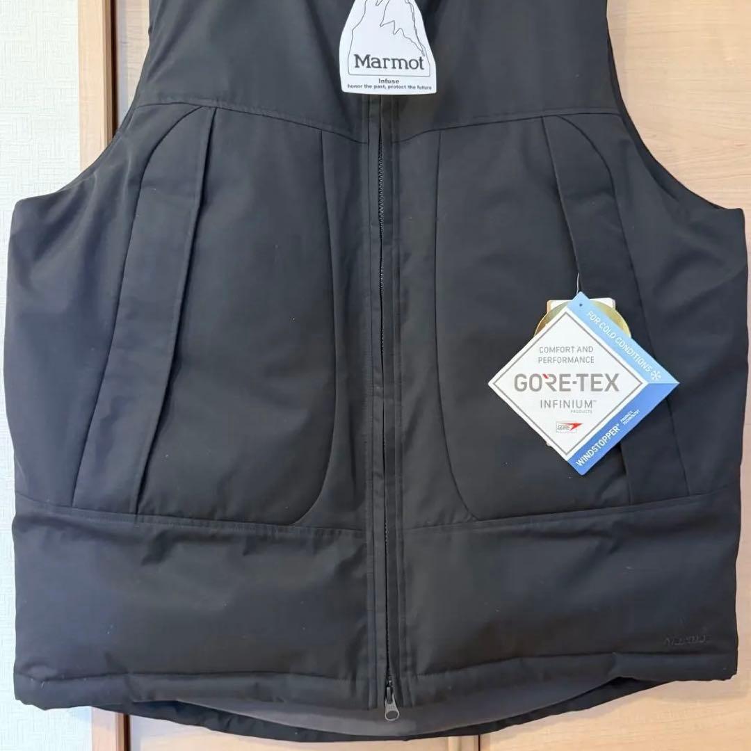 新品未使用 別注 marmot goretex vest ゴアテックス 黒 XL