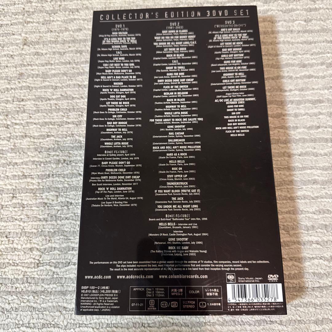 AC/DC PLUG ME IN コレクターズエディション 3DVDセット