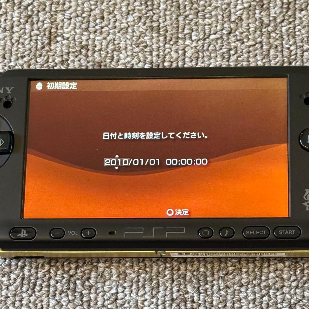 【美品】PSP-3000 本体 モンスターハンターモデル 3-006