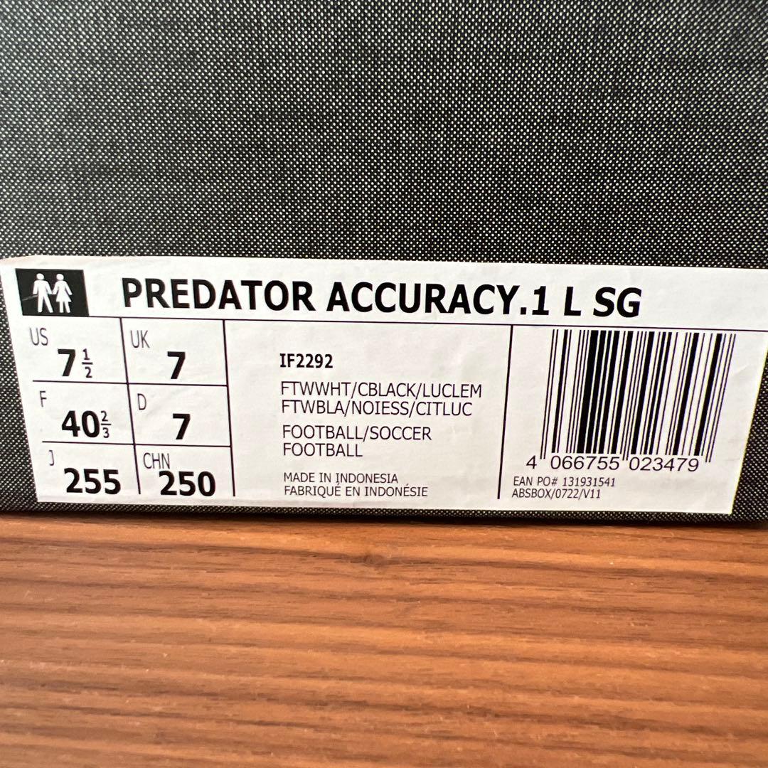 adidasプレデターアキュラシー .1 L SG 25.5㎝　PREDATOR
