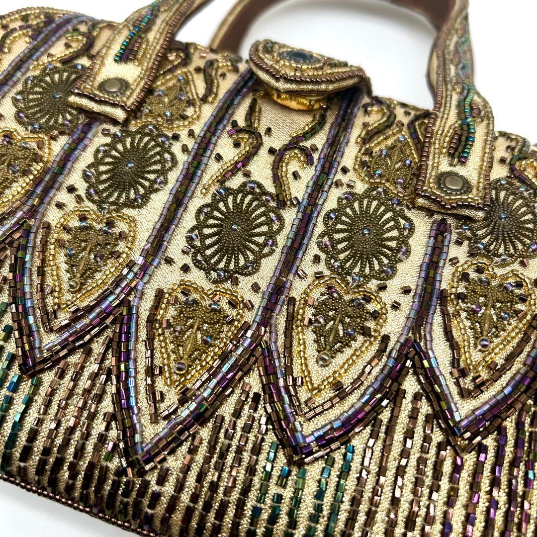 ビーズ刺繍ハンドバッグ 和装 洋装